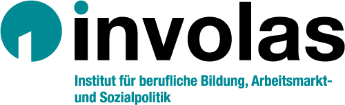 Logo von involas. Ein türkiser Punkt daneben steht involas. Institut für berufliche Bildung, Arbeitsmarkt- und Sozialpolitik