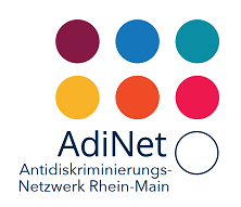 Logo AdiNet. Antidiskrminierungsnetzwerk Rhein-Main