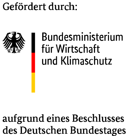 Förderlogo des Bundesministeriums für Wirtschaft und Klimaschutz
